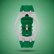 Royal Pop Strass Bracelet - GREEN EIGHT