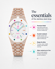Royal Pop Rose Gold Strass Bracelet | RIGHT version