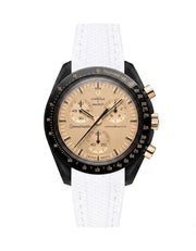 White Rubber Strap For Omega x Swatch MoonSwatch Mission To The Moon 1969